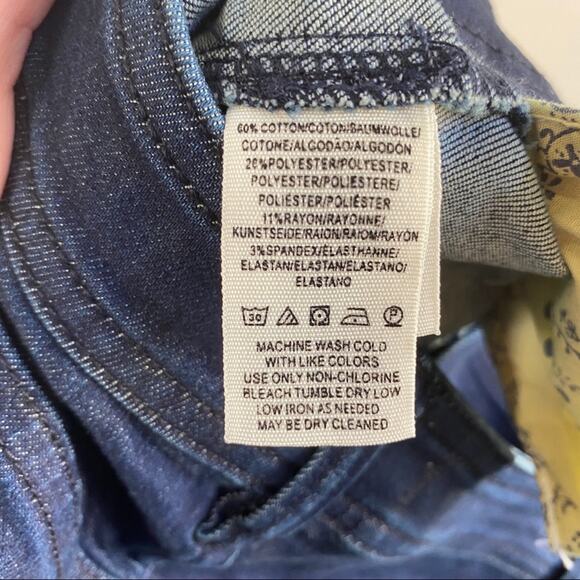 NWT‎ Free People So Chic Biker Shorts Cobalt Denim - Picture 8 of 9